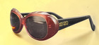 Vintage Kenzo Mangue K1407 Sunglasses Oval Red Black Frame Made France