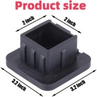 Trailer Hitch Cover  2 Inch Tow Receiver Tube Plug Cap  2  Black Hitch Ball Inse