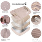 Travel Money Belt For Men Women Rfid Blocking Concealed Waiscolor  Beige