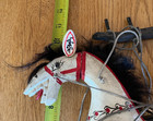 60 s Burmese Wood -carved  Hand-painted Horse Puppet Strings Marionette