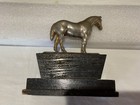 Vintage Quarter Horse Trophy Figure 7  Ht Plated Cast Metal Gladys Brown Edwards