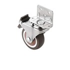 1 25 Inches L-shaped Plate Swivel Caster  With Brake 1 25 Inch L-shape Casters