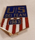 Lot Of 3 Us Ski Team Lapel Pins Tie Tacks - Olympics 1977 1981 1983