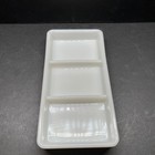 Milk Glass Dental Tray American Cabinet Co  17 8  Long 3 Compartment