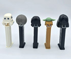 Vintage Star Wars Pez Dispensers Lot Of 4 Collectible Characters 1 Non-vintage
