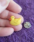  duck Yellow Rubber Ducky Tie Tack Lapel Pin Small - Fun Perfect Gift Unique 
