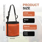 Horse Feed Bag   orange  M 2 Pcs   Intended For Horse Feeding Grain
