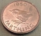 1950 s And Older English Farthing With Wren 40 More Of Various Dates 