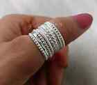 Sterling Silver Stacking Ring Set  Set Of 8 Sterling Silver Stacking    All Size