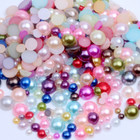 Wholesale Flat Back Pearl Semicircle Decoration Diy Color Beads For Jewelry