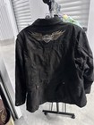 Harley Davidson Motorcycle Jacket Black 2w Bust 46-48 Waist 37-39 Inches Womens