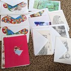 Vintage Greeting Card Lot 15  Merry Christmas Cards Happy Holidays