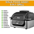 Ag301 Replacement Parts  Grill Plate Grate   Stainless Steel Black   Silver 