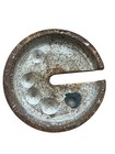 Vtg Cast Iron 5 Lb Slotted Scale Counterweight Antique Hanging Balance Weight