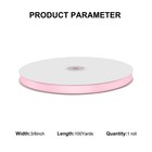 Pearl Pink Satin Thin Ribbon 3 8 Inch X 100 Yards Double Faced Crafts Bow Diy