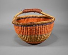 Vintage Woven African 12  Bolga Basket