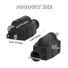 4pcs Electrical Replacement Plug 3 Prong Male Plug End Extension Cord Replacemen