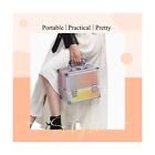 Joligrace Makeup Box Cosmetic Train Case For Women Travel Jewelry Organizer W   