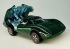 1969 Hot Wheels Redline Lola Gt70 Enamel British Racing Green Blister Pull Gorg 