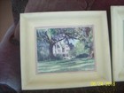 Plantation House Vintage Framed Print s Set Of 2 With The House   Moss Hanging 