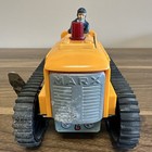 Vintage Marx Climbing Tractor Wind Up Tin Litho Toy With Key 1971 Works Great 