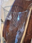 Atomic Starburst Etched Glass Martini Cocktail 8 5  Pitcher Mcm Unique Handle Eu