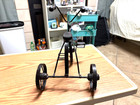 Iron   Wood Tricycle Toy Decor 9 5  Tall 11  Long Antique