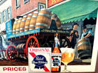 Vintage Early Original Pabst Blue Ribbon Beer Framed Advertising Sign Lithograph