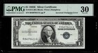  2   Inverted Overprint Error 1935e Silver Certificate Note Pmg Vf30 35