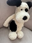 Jellycat London Bashful Puppy 12  Plush Cream Black Spots Stuffed Animal Toy