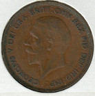 Great Britain - 1936l 1 Penny - George V  smaller Portrait  -  02 - Rarer Date