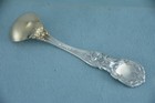 Reed   Barton Francis I Sterling 3-5 8  Master Gold Washed Salt Spoon No Mono
