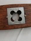 Unique Vintage B o Railroad Tool - W L Brubaker 1 2  Die In Wooden Handle