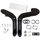 2  Black Wrapped Laf Exhaust Drag Pipes For Harley Softail Sportster Dyna 84-23