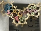 Vintage Tatted Tatting Doll Trim Handmade 22   dainty Cotton Lace A17