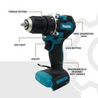 Makita Ddf487 10mm Cordless Driver Drill 18v Brushless Impact Screwdriver