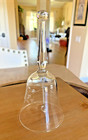 Beautiful Vintage Princess House Etched Glass Crystal Dinner Bell Heritage Cut
