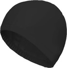 Suntrade 4-pack Man Women Pure Color Nylon Spandex Fabric Swim Cap Swimming Cap