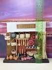 Vtg Dollhouse Miniature Mexican Handicrafts Room Box Diorama Wall Hanging Ooak