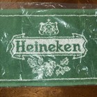 Rare Vintage Heineken - Pub Bar Beer Towel Breweriana Man Cave 10   x20    Sealed