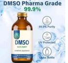 2 Dmso  dimethyl Sulfoxide  99 9  Pharmaceutical Grade 8oz Each Glass Bottle