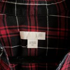 J  Jill Red Plaid Button Down Shirt Sz Xs Long Sleeve Euc Tunic Top Blouse