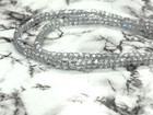 White Diamond Zircon Rondelle Faceted 3 Mm Beads 24 inch 1 Necklace