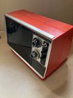 Retro Vintage Zenith Orange Tv - 1970   s - Works - B   W - Solid State - Portable