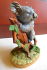 Vintage Lefton China Hand Painted Bisque Porcelain Koala Mom   Baby Joey  kw4751