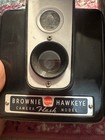 Kodak Brownie Hawkeye Flash Model Black Box Camera W  Kodalite Flash Holder