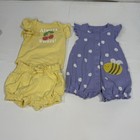 Lot Of Baby Girl Clothes 0-3 Months Mixed Brands Sleepers  Rompers  Bodysuits