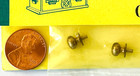 2 Miniature Dollhouse Brass Door Knobs Crafts Products Miniatures 0248 Nip