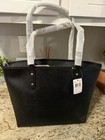 Coach F58846 City Tote Black Gold Crossgrain Leather Zip Top Tote Nwt Org  298