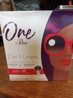  new  One By Poise 2 In 1 Liners Extra Coverage Long Length 50 Count